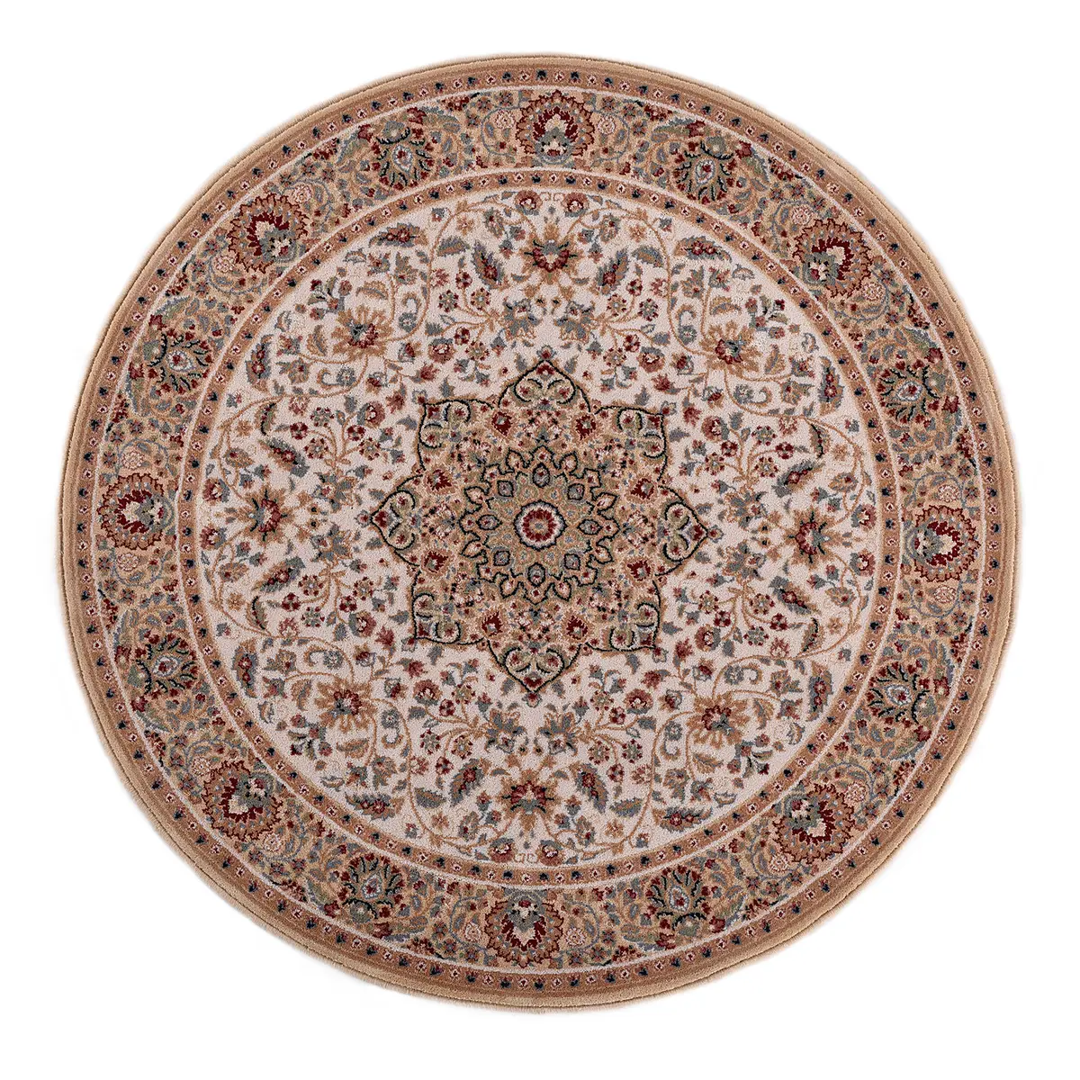 Wollteppich Dolna Rund Beige Ø 240cm | Beige