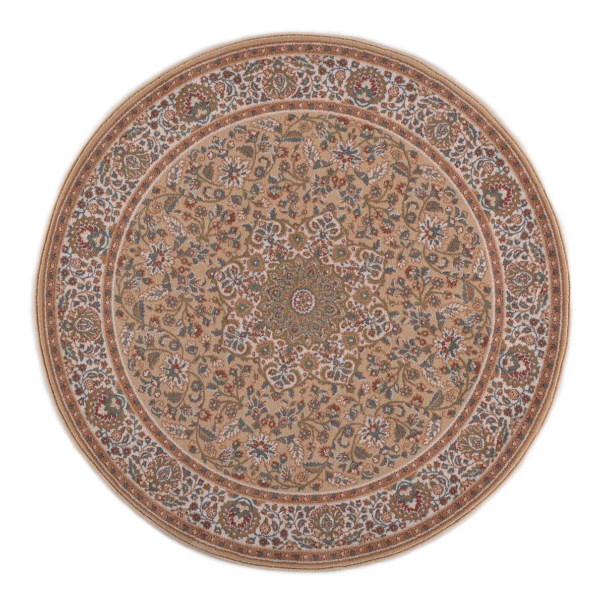 Wollteppich Dolna Rund Beige/Sand Ø 200cm Wolle | Beige
