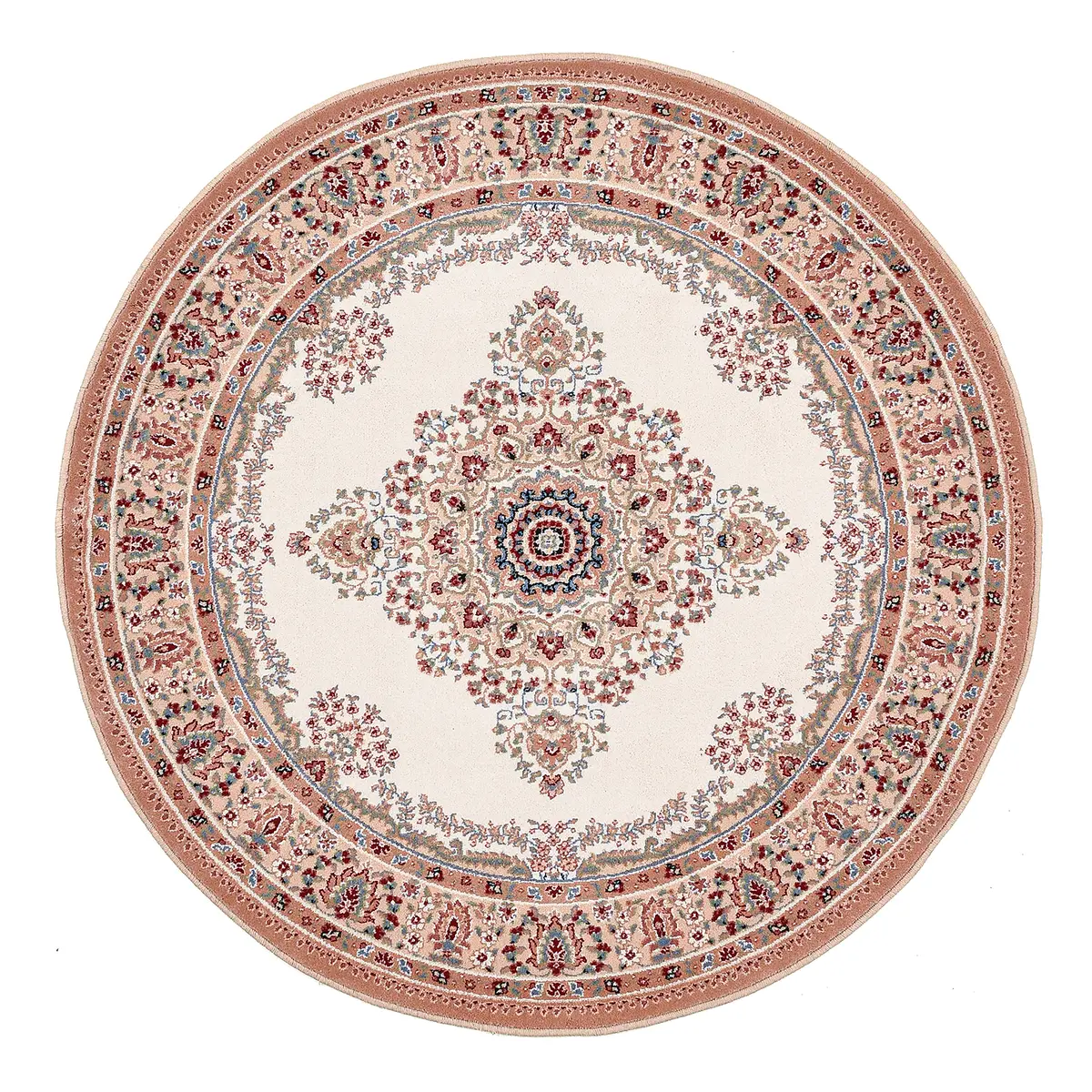 Wollteppich Dolna Rund Beige | Beige
