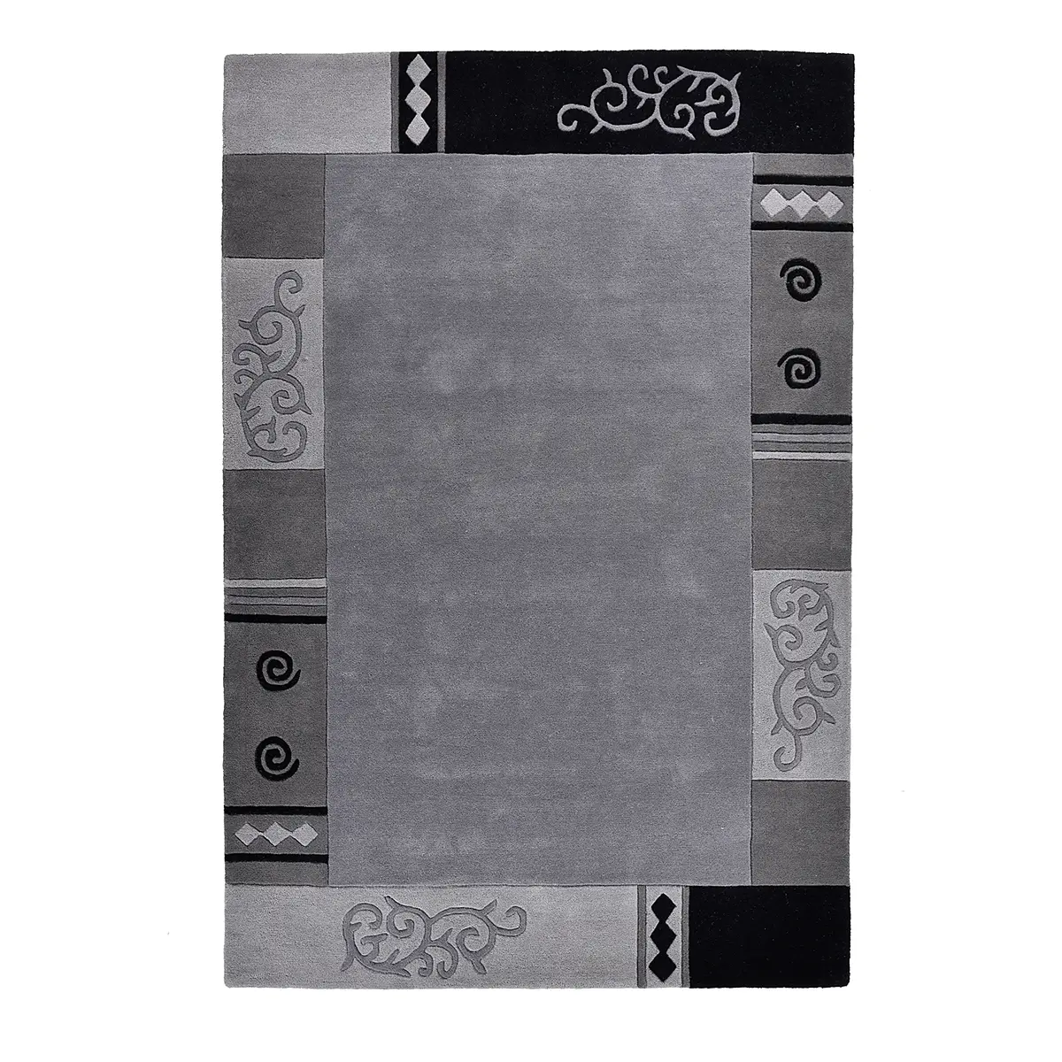Ambadi Wollteppich | Grau