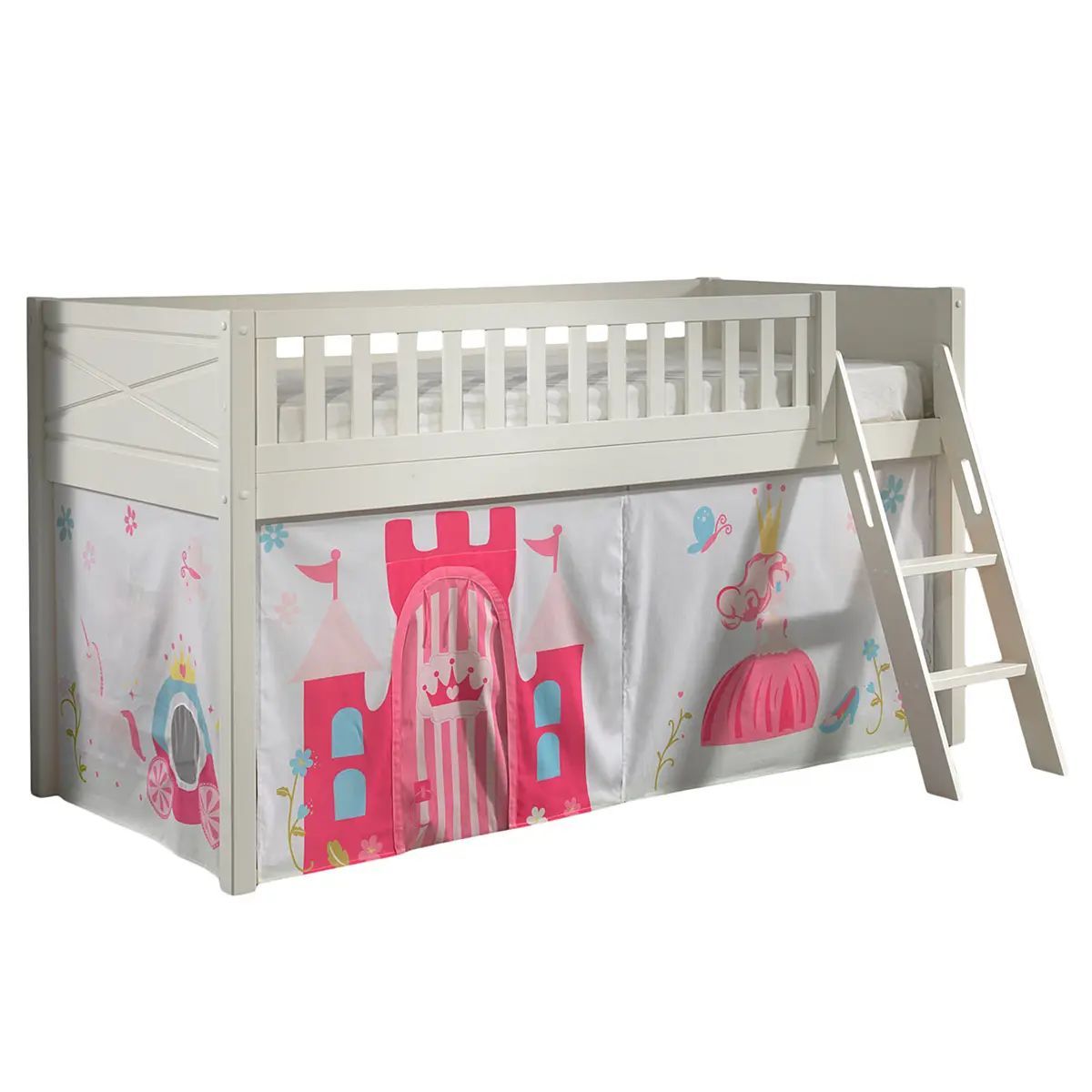 Spielbett mit Rutsche | Mehrfarbig