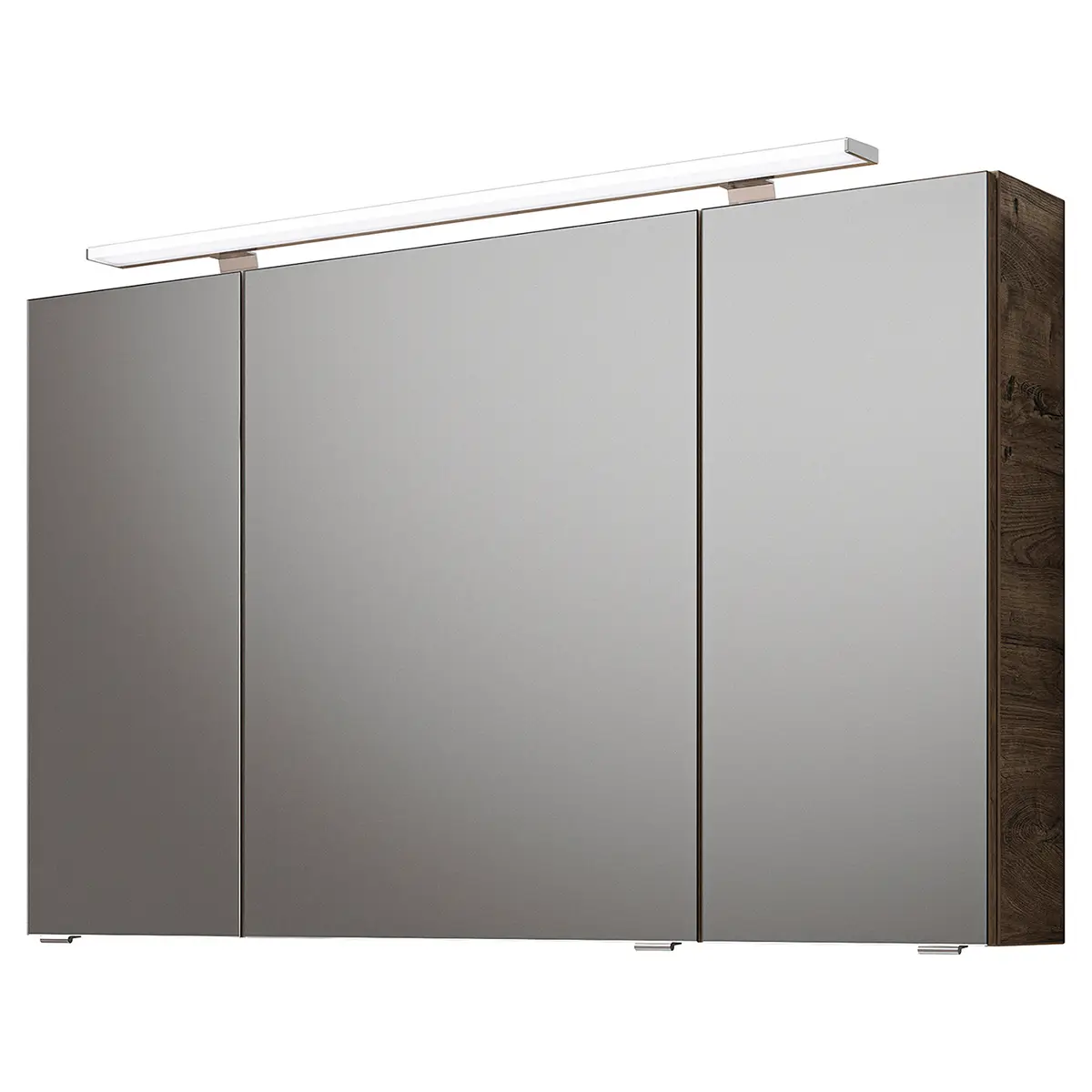 Spiegelschrank 6025 3-türig 115cm Braun/Vintage Eiche Dekor