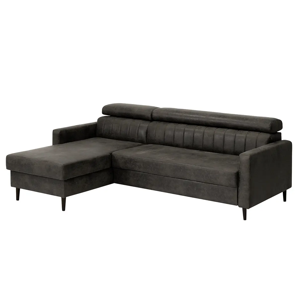 Ecksofa Chelsfield Grau Microfaser | Grau