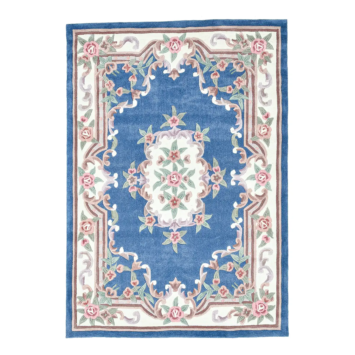 Kurzflorteppich Ming Blau/Blau 240 x 340cm Flachgewebe | Blau
