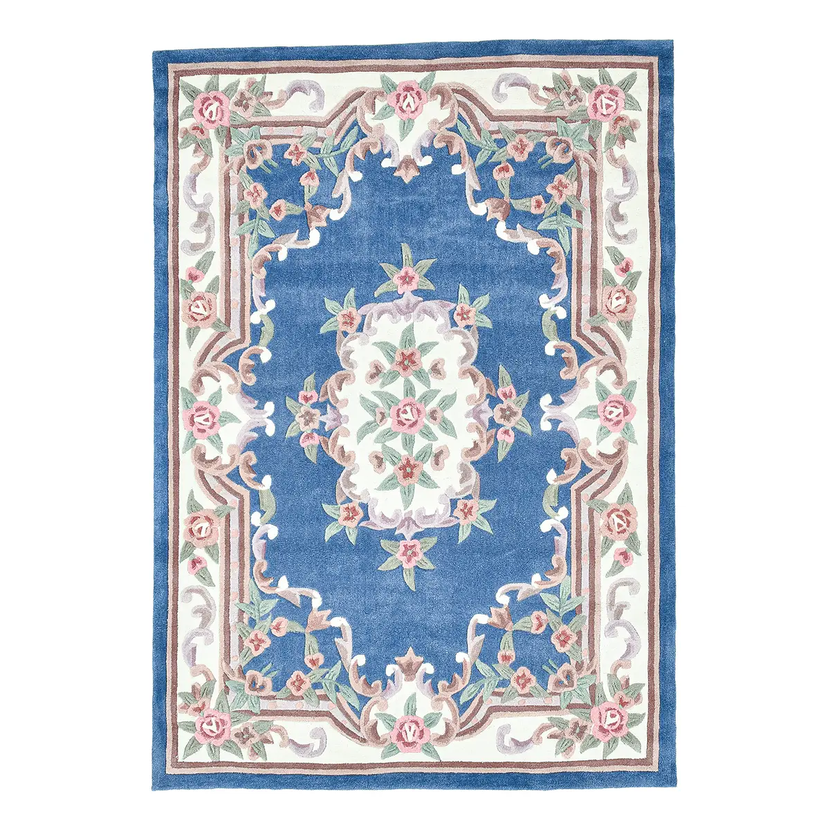 Kurzflorteppich Ming Blau/Blau 290 x 390cm | Blau