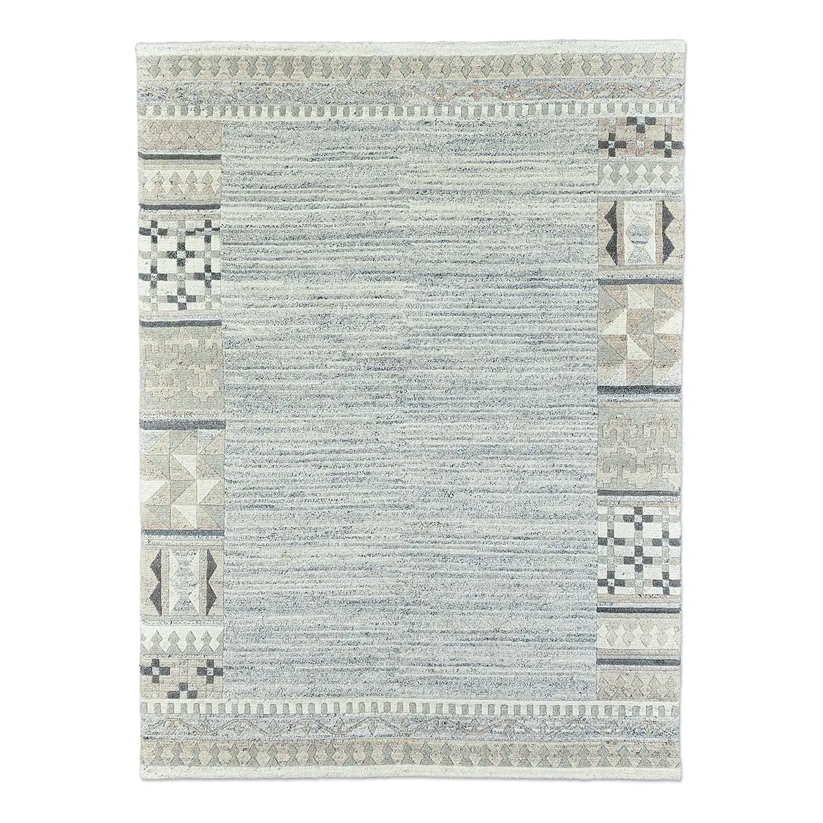 Wollteppich Nakarta 6030 Grau/Grau 250 x 350cm Wolle | Grau