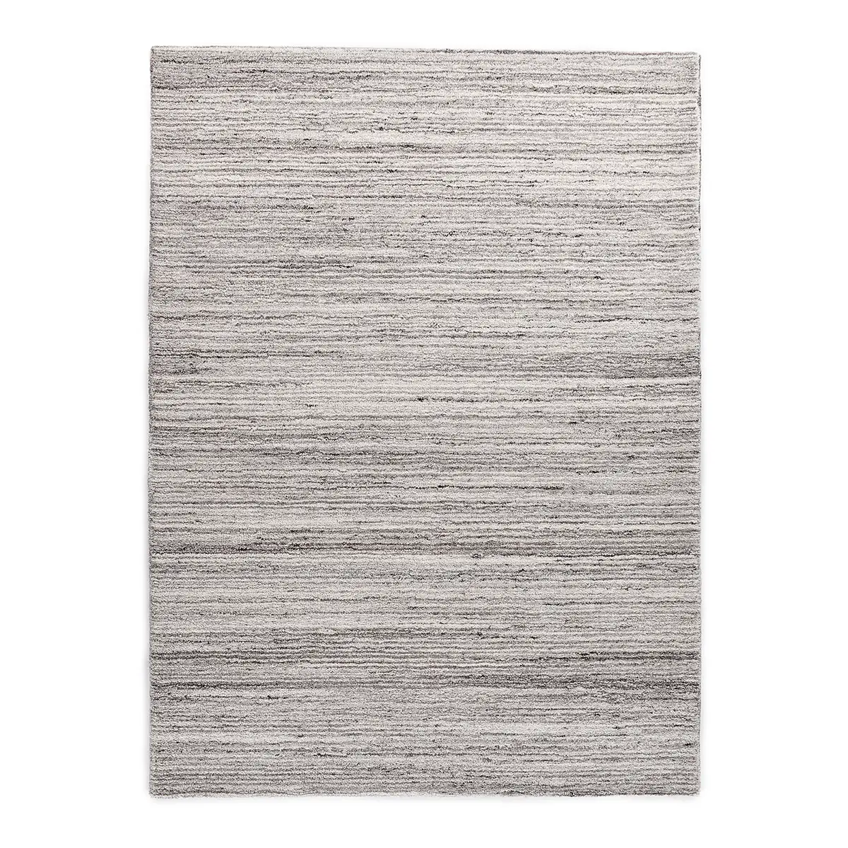 Royal Berber Uni Grau Wollteppich | Grau