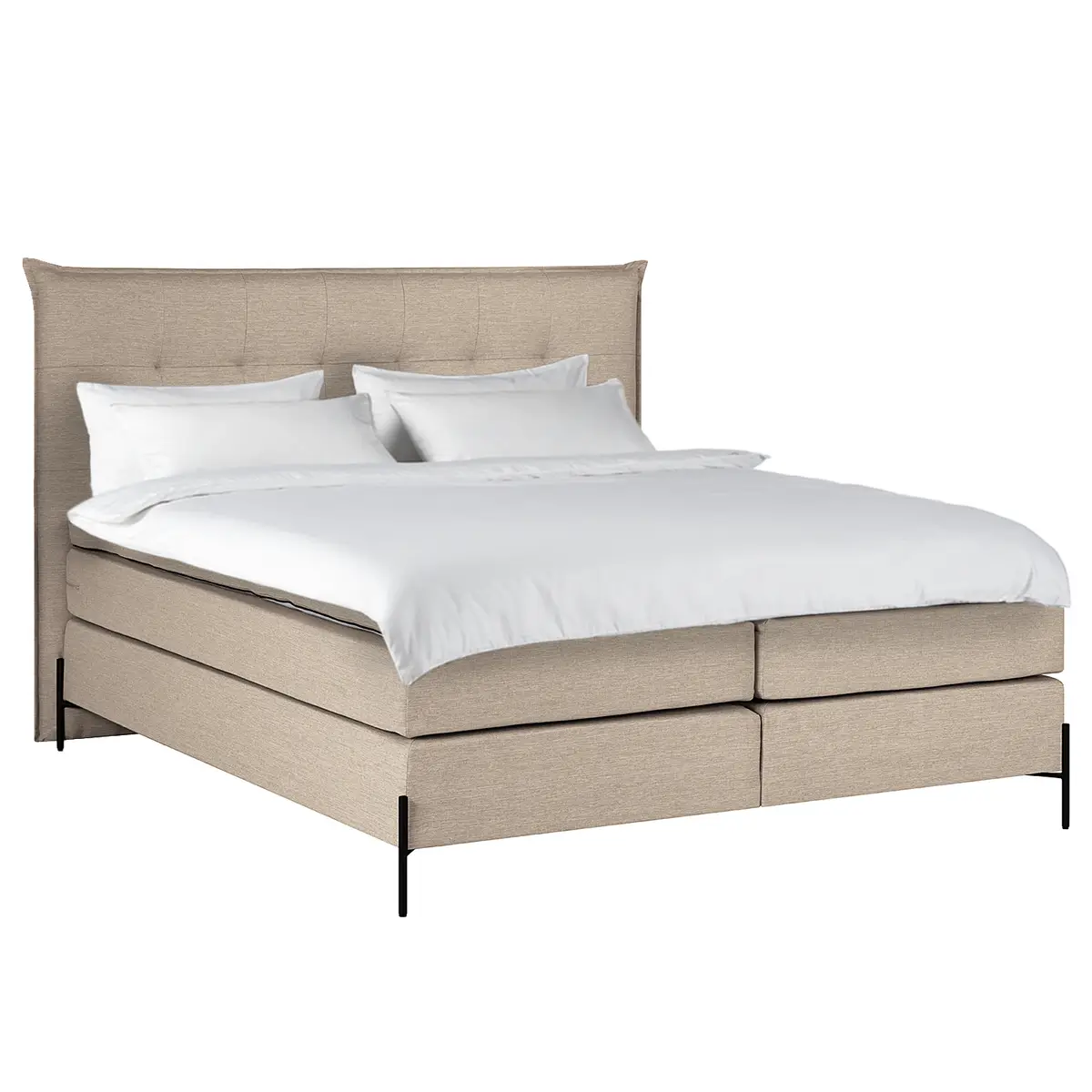 Boxspringbett Temre | Beige