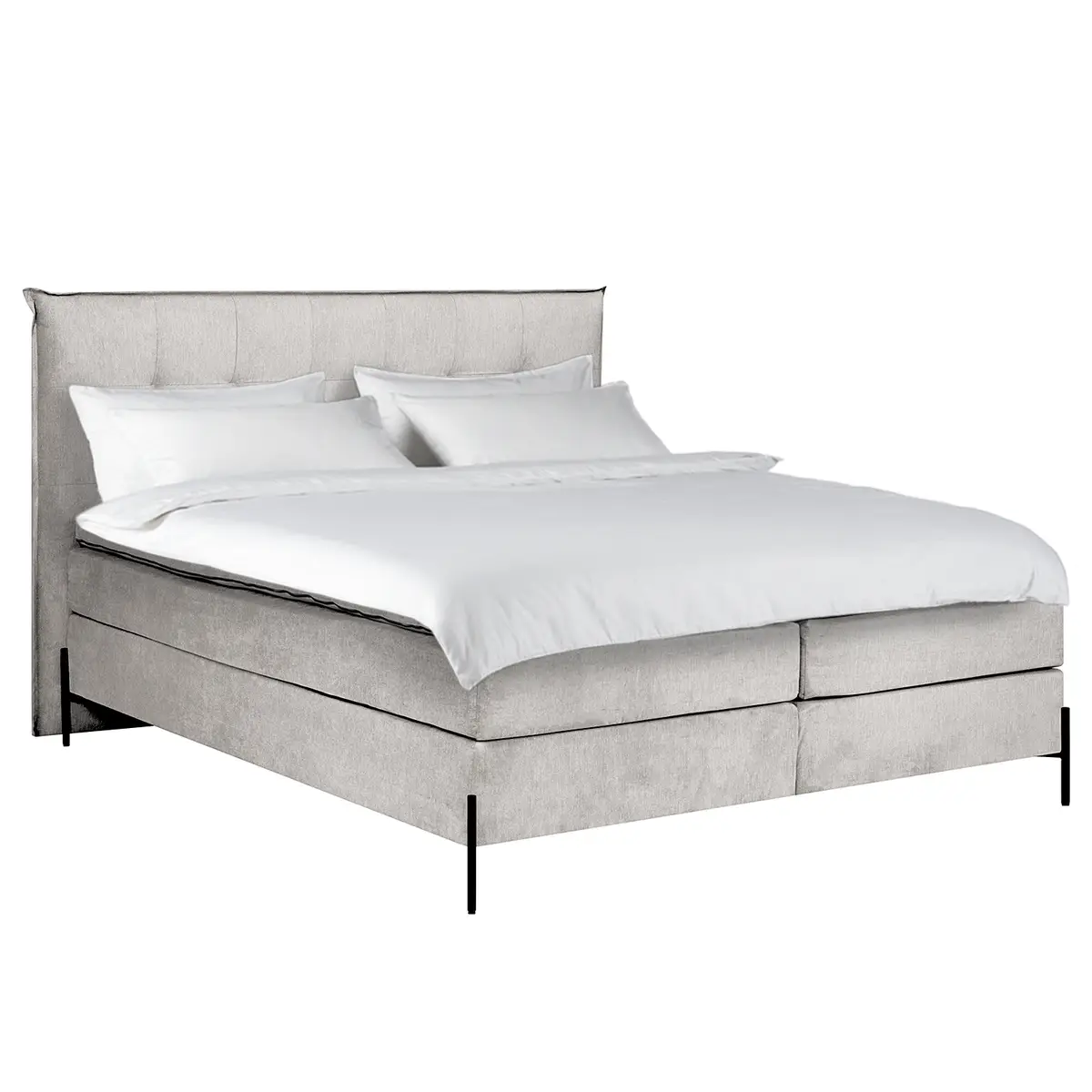 Boxspringbett Temre | Grau