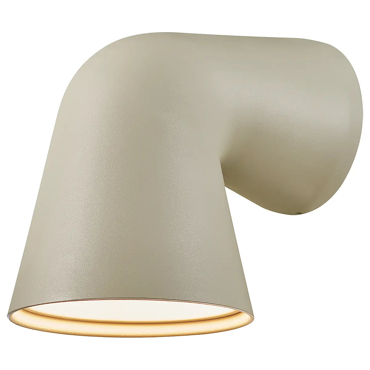 Wandleuchte Front Single Ø 12cm Beige/Beige | Beige