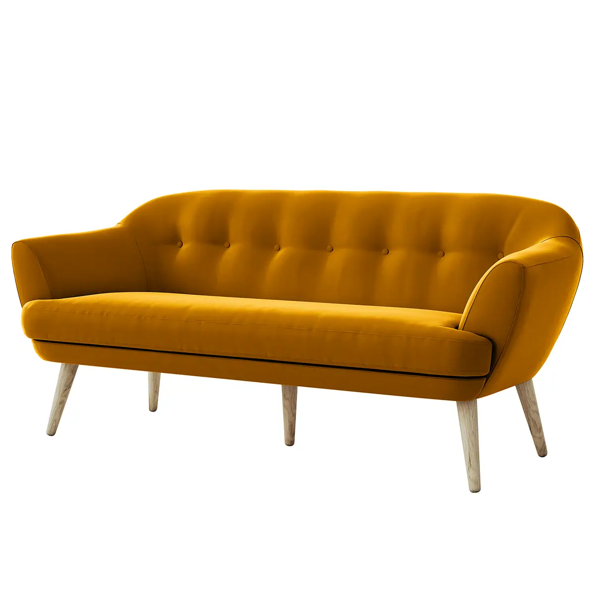 3-Sitzer Sofa Dosrius | Gelb