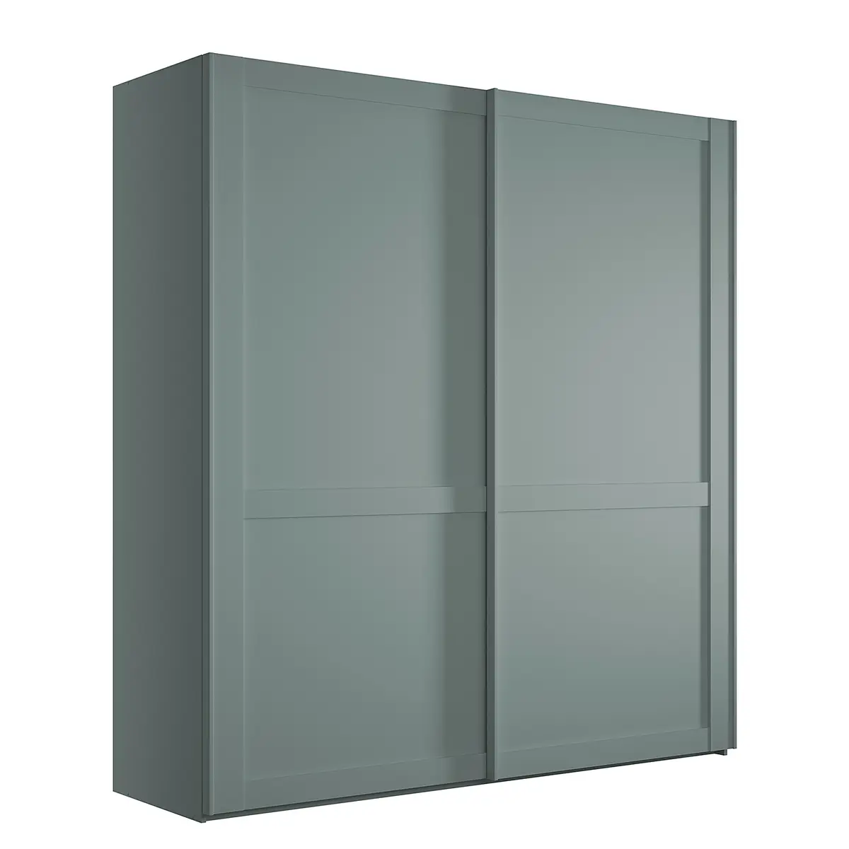 Schwebetürenschrank 197cm Grün/Lindgrün ohne Spiegeltür/-en
