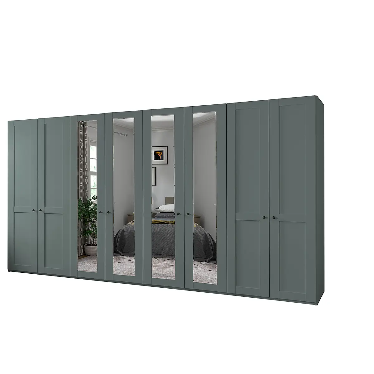 Drehtürenschrank Marlow | Grün