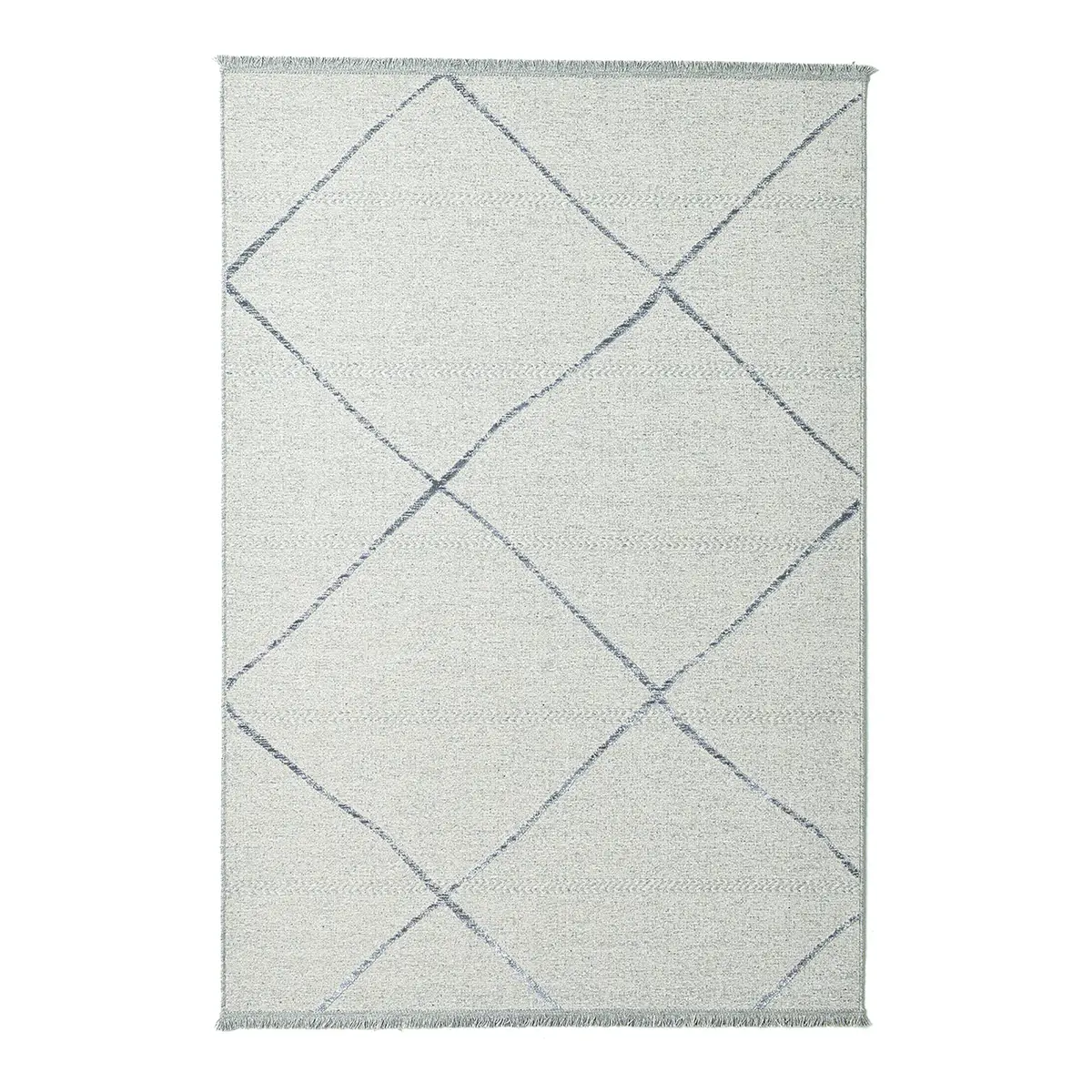 Wollteppich Grau/Lichtgrau 240 x 340cm Mischgewebe | Grau