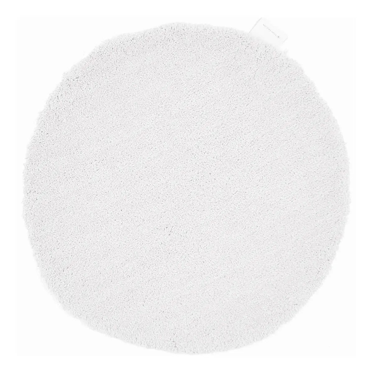 Badvorleger Cozy Bath Uni Rund Ø 90cm Weiß/Weiß | Weiß