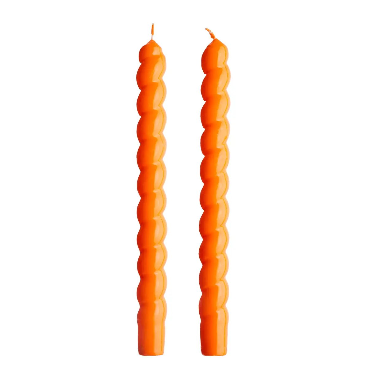 Stabkerzen lackiert 2er-Set | Orange