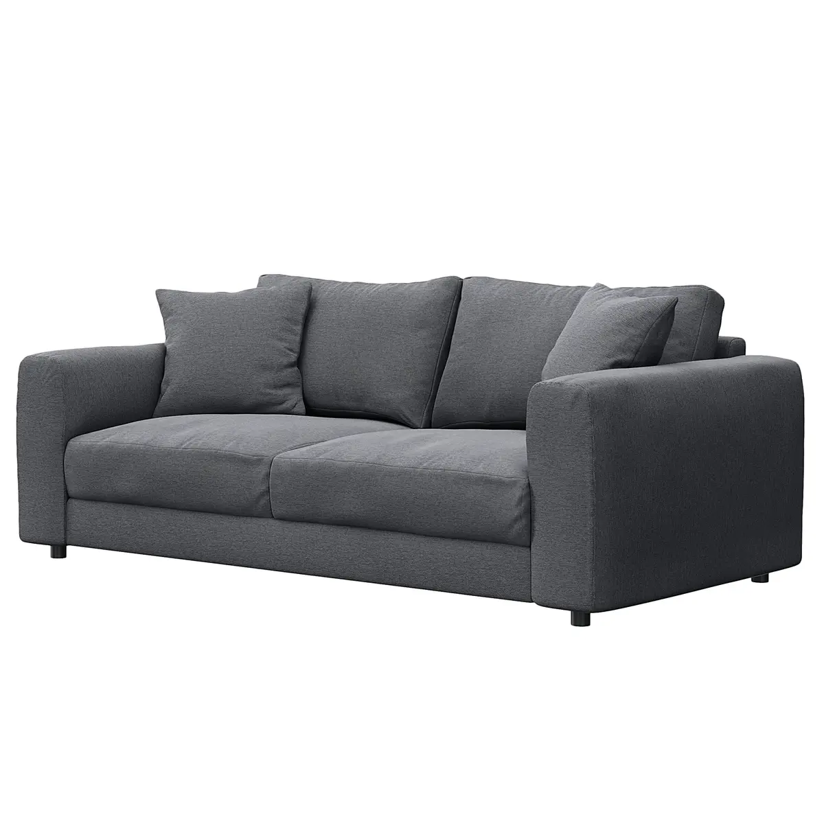 2,5-Sitzer Sofa Grau/Steingrau Webstoff Saia | Grau