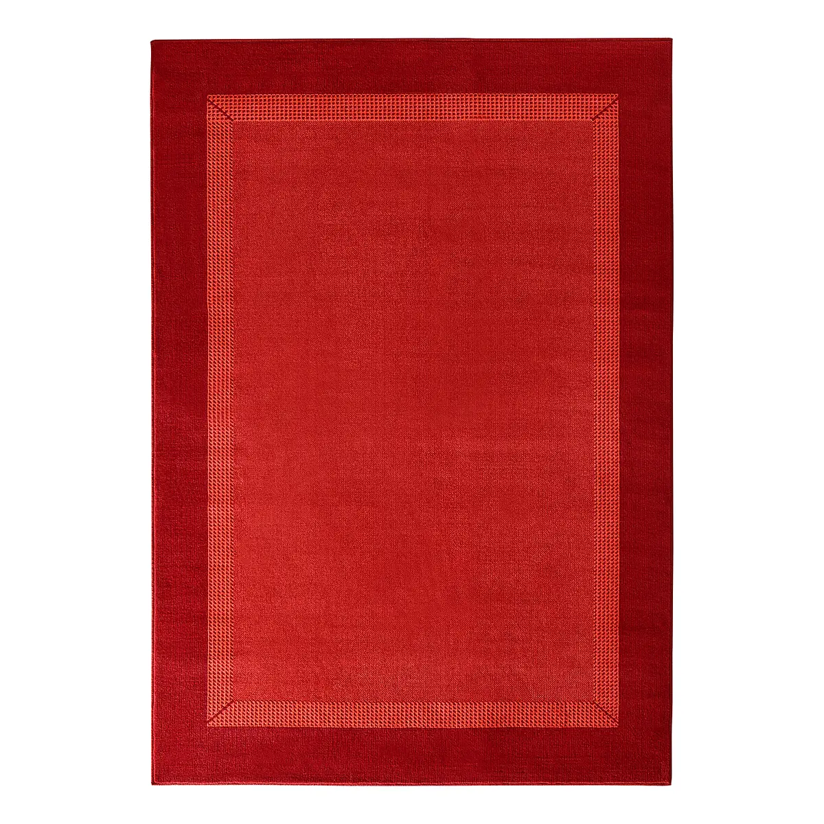 Teppich Band Rot/Rot 120 x 170cm | Rot