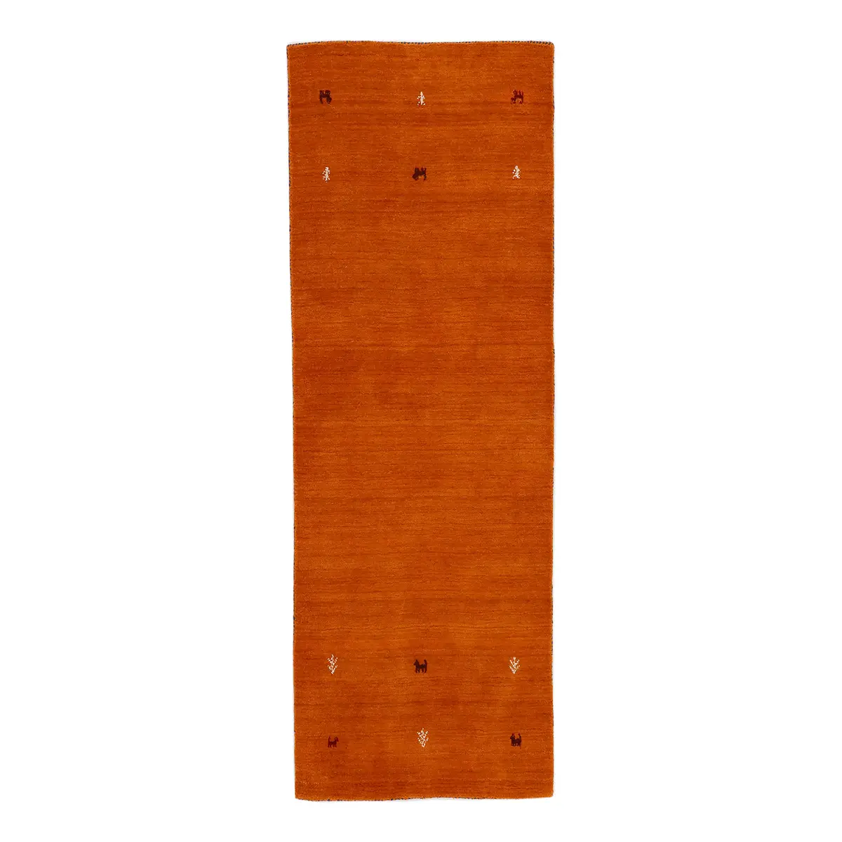 Läufer Gabbeh Uni 80 x 300cm Orange | Orange