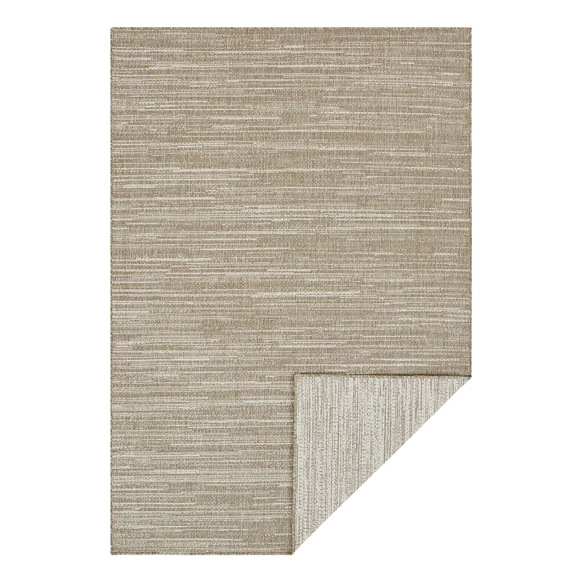 In- & Outdoor Wendeteppich Melange Braun/Braun Polypropylen