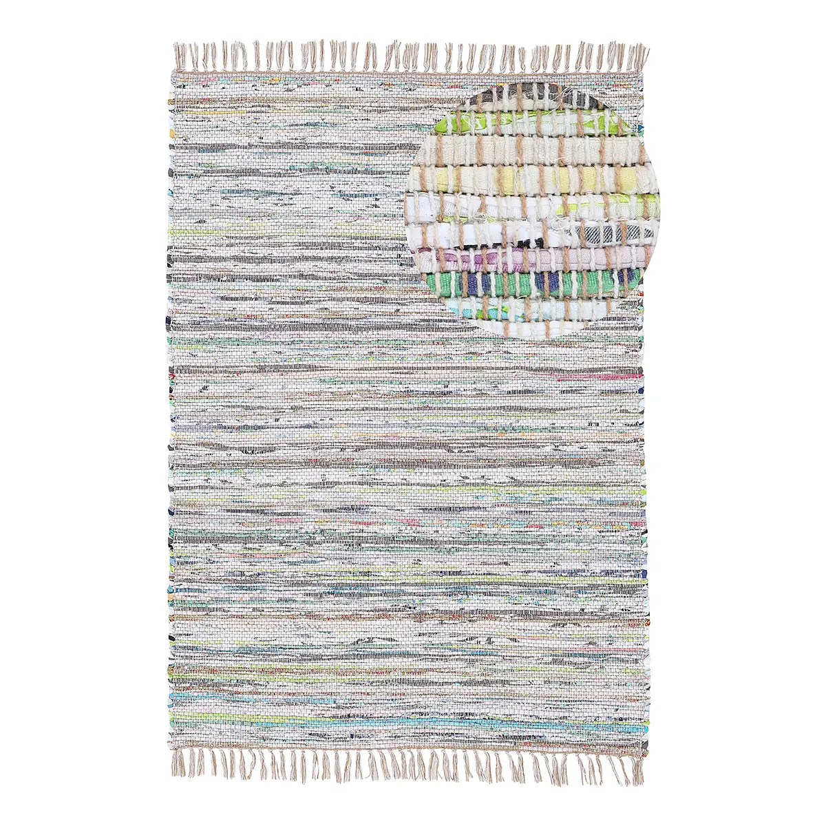 Kelim Chindi Teppich | Beige