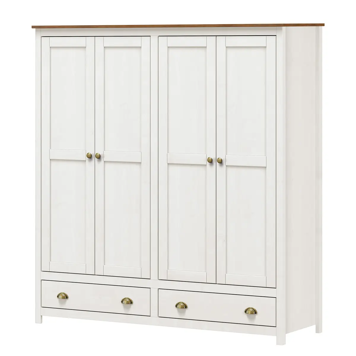 Drehtürenschrank Akebia | Weiß