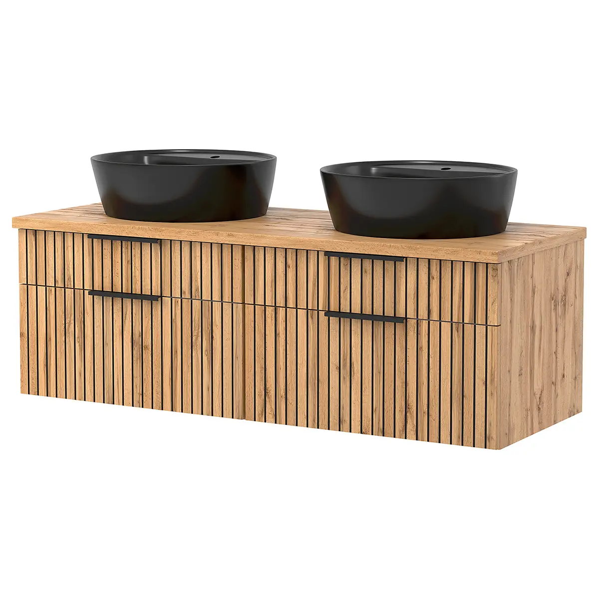 Waschtisch mit Keramikbecken 120cm | Beige
