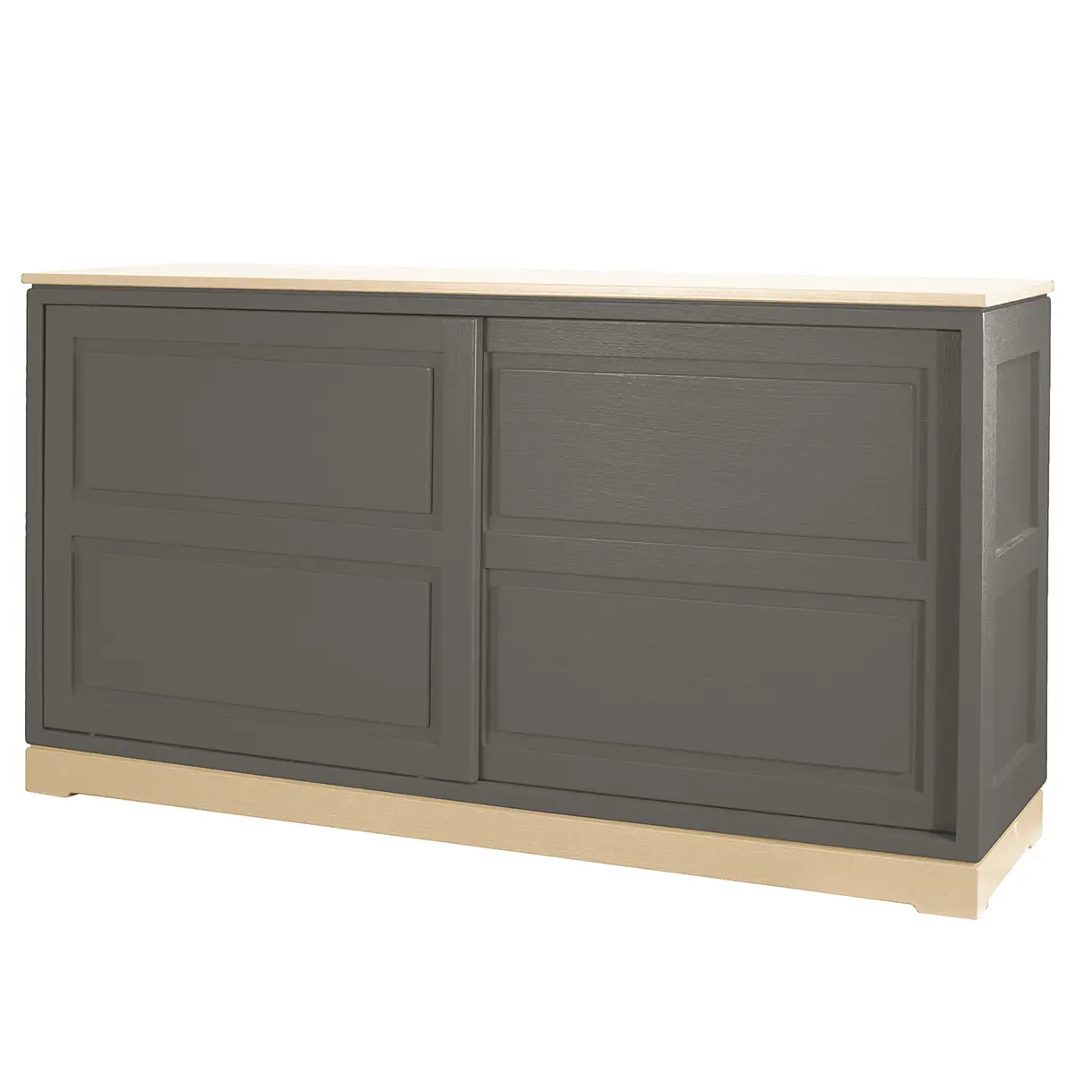 Sideboard Geriffelt Typ E | Grau
