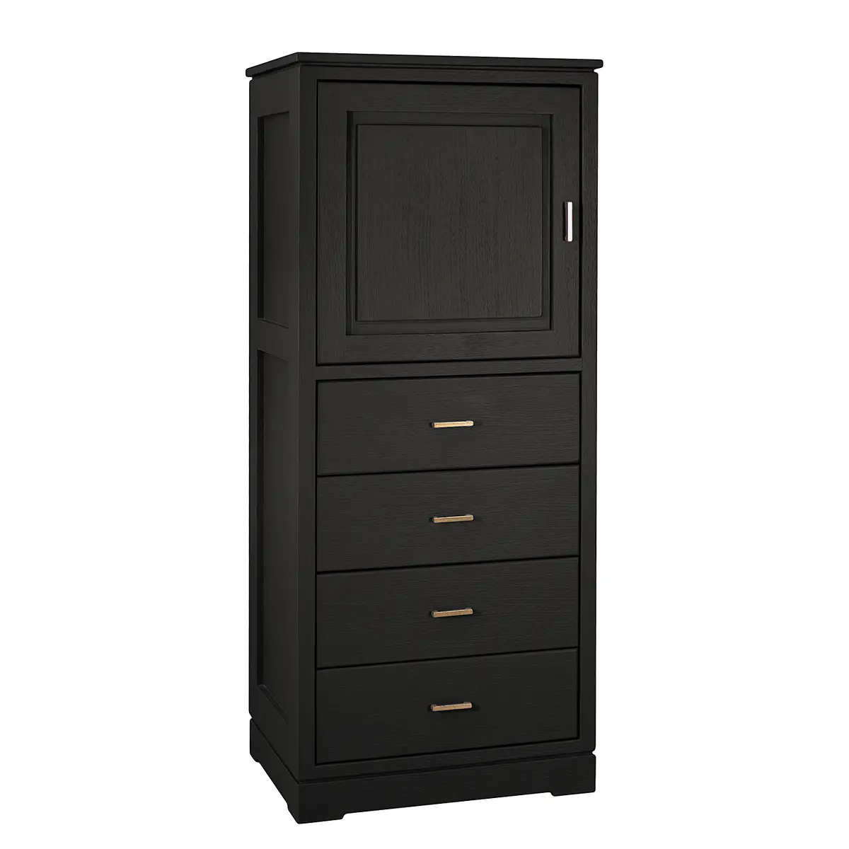 Highboard Glatt | Schwarz