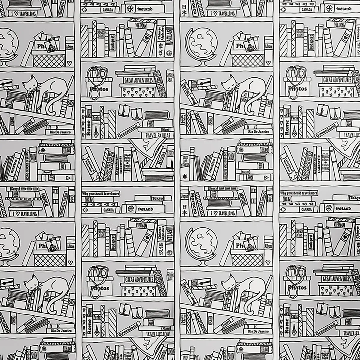Tapete Retro | Grau
