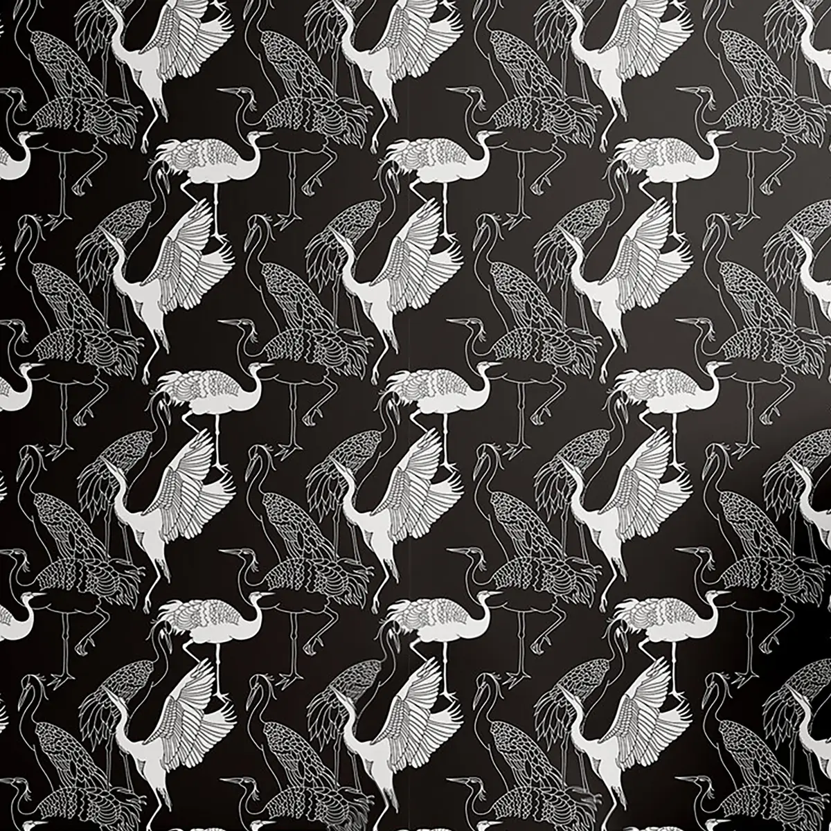 Tapete Crane 180cm | Schwarz