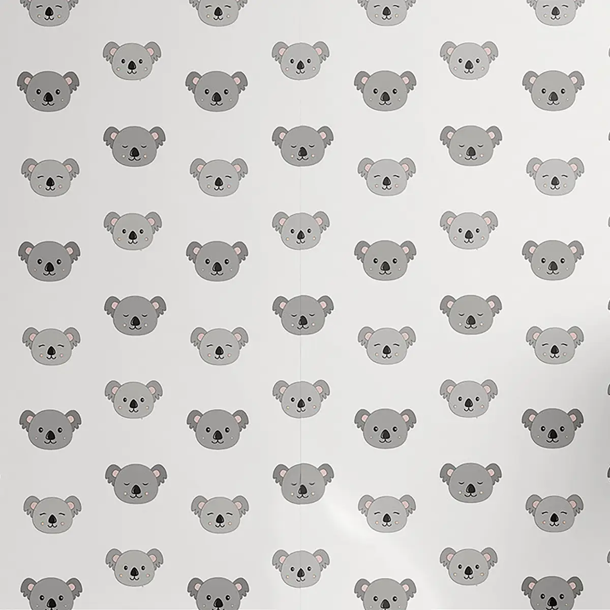 Tapete Koala | Weiß