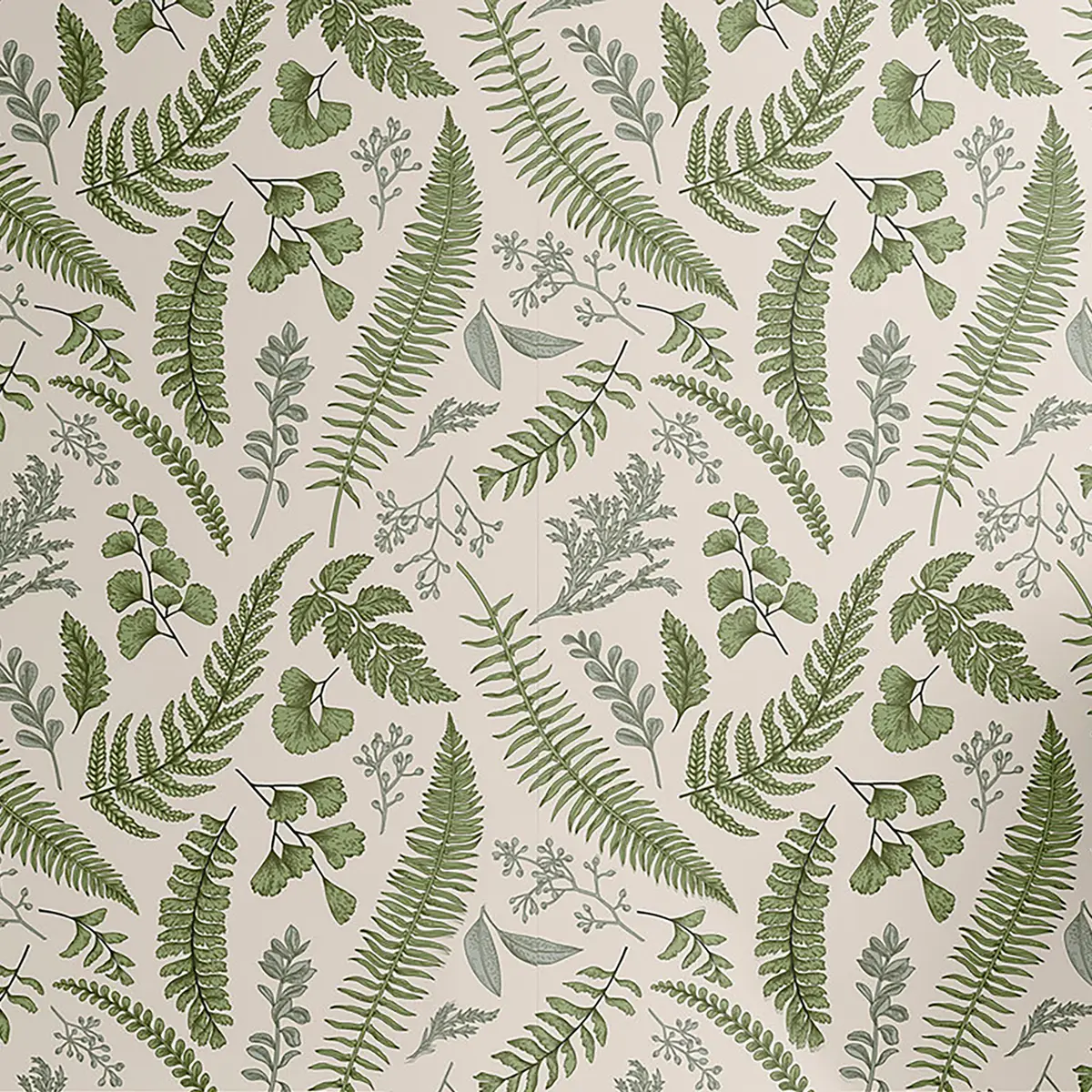 Tapete Blätter 90cm | Grün