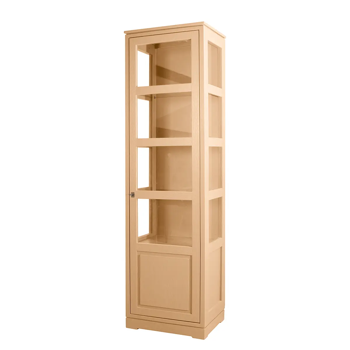 Vitrinenschrank Glatt Typ A | Braun
