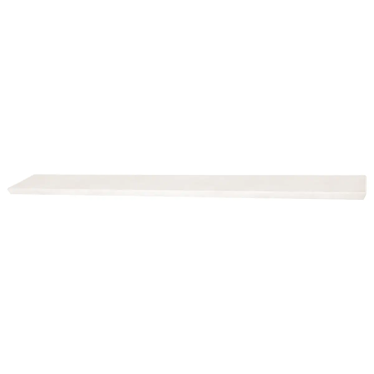 Wandregal Pinie Massiv, gebürstet Weiß/Pinie Weiß 110cm