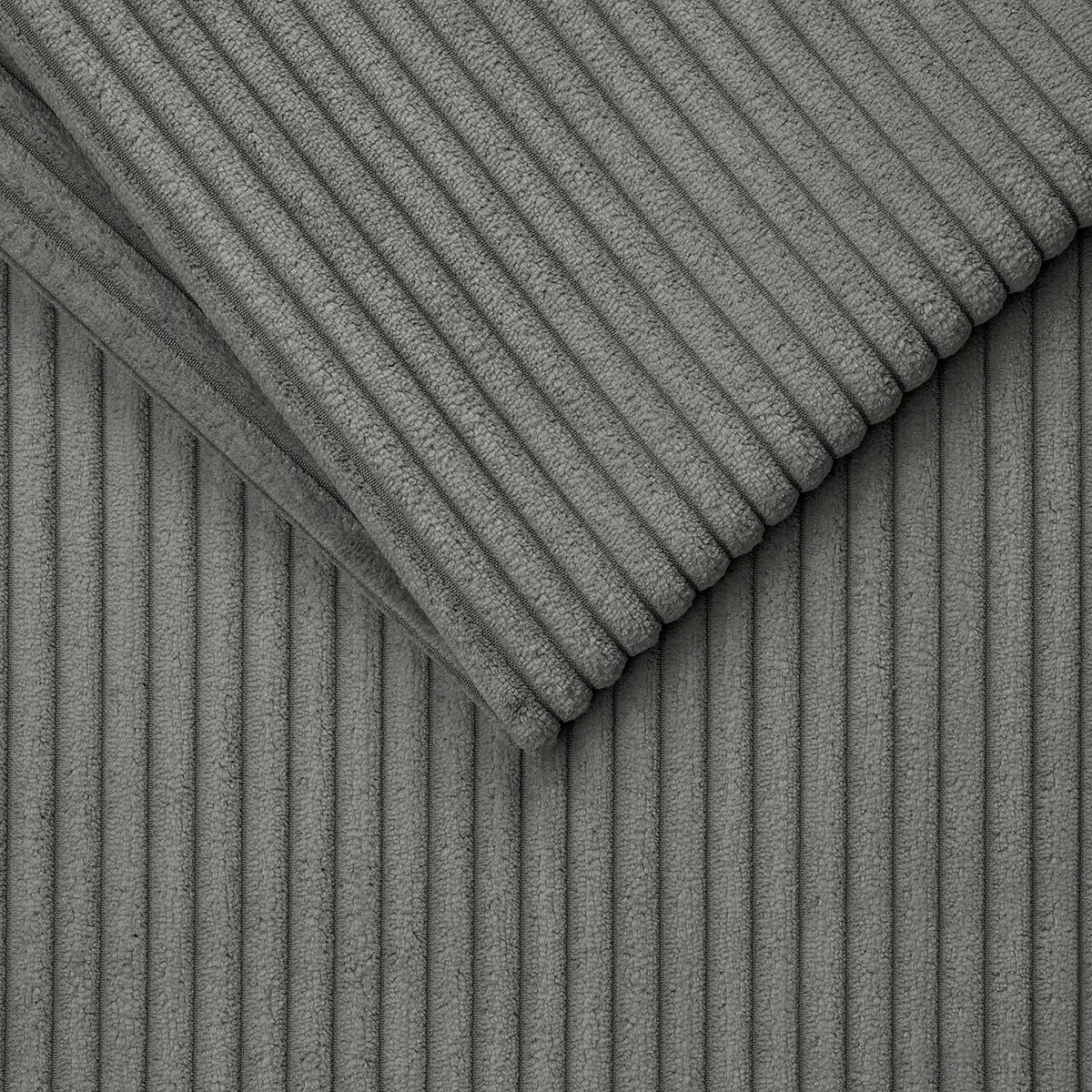 Wechselbezug Polsterbett 140 x 200cm Grau/Graphit | Grau