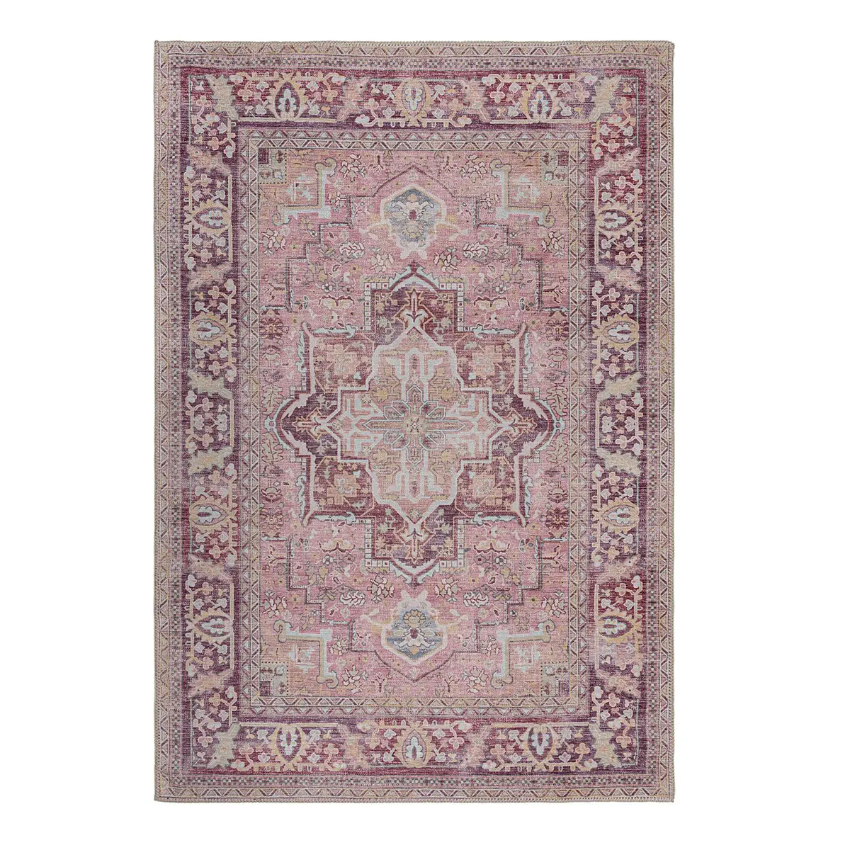 Kurzflorteppich Windsor Traditional | Rosa