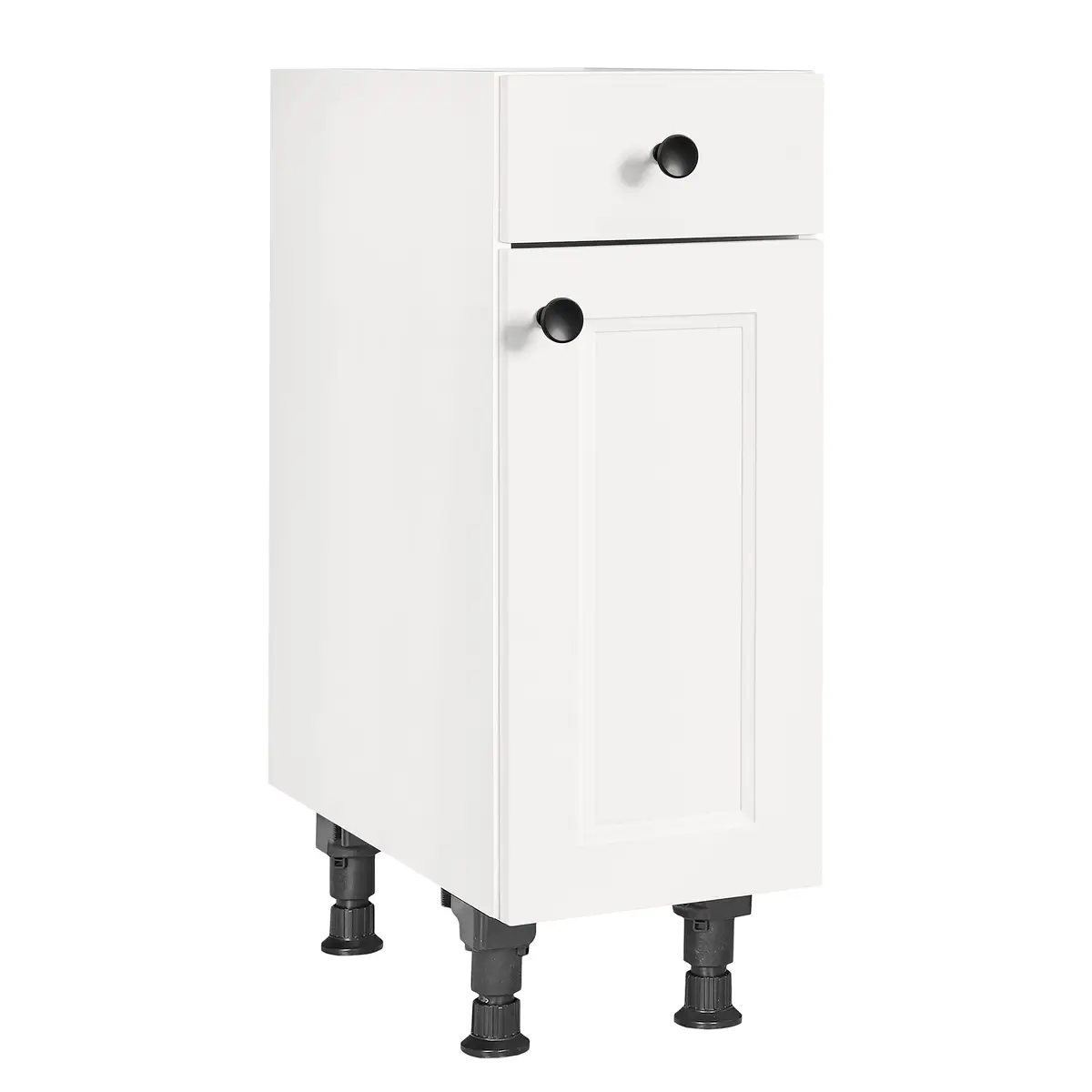 Unterschrank Cascada mit Tür 30cm Türanschlag rechts Weiß/Weiß