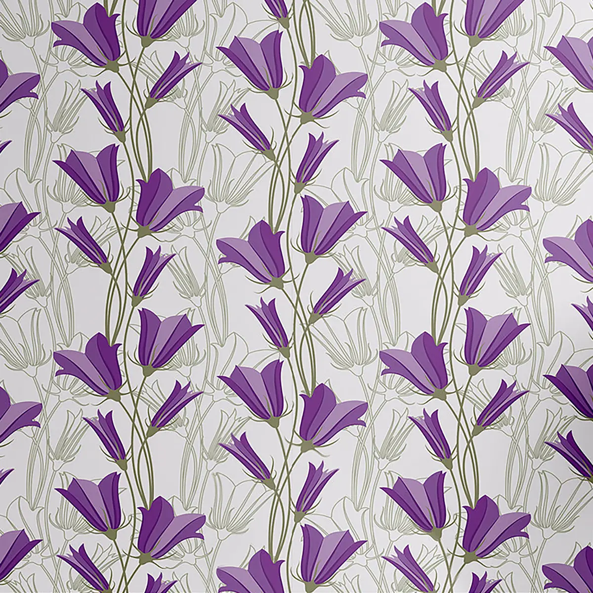 Tapete Art Nouveau 90cm | Grün
