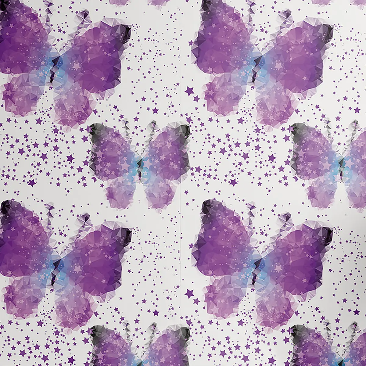 Tapete Watercolour Butterfly 250cm | Mehrfarbig