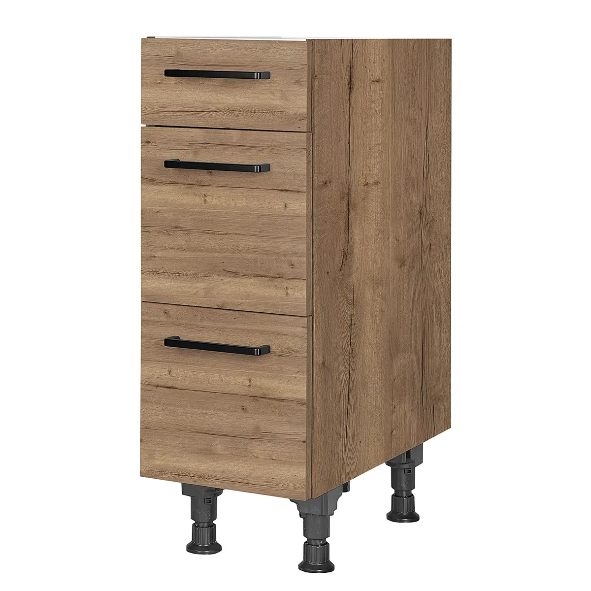 Unterschrank Structura mit Schubladen 30cm | Braun