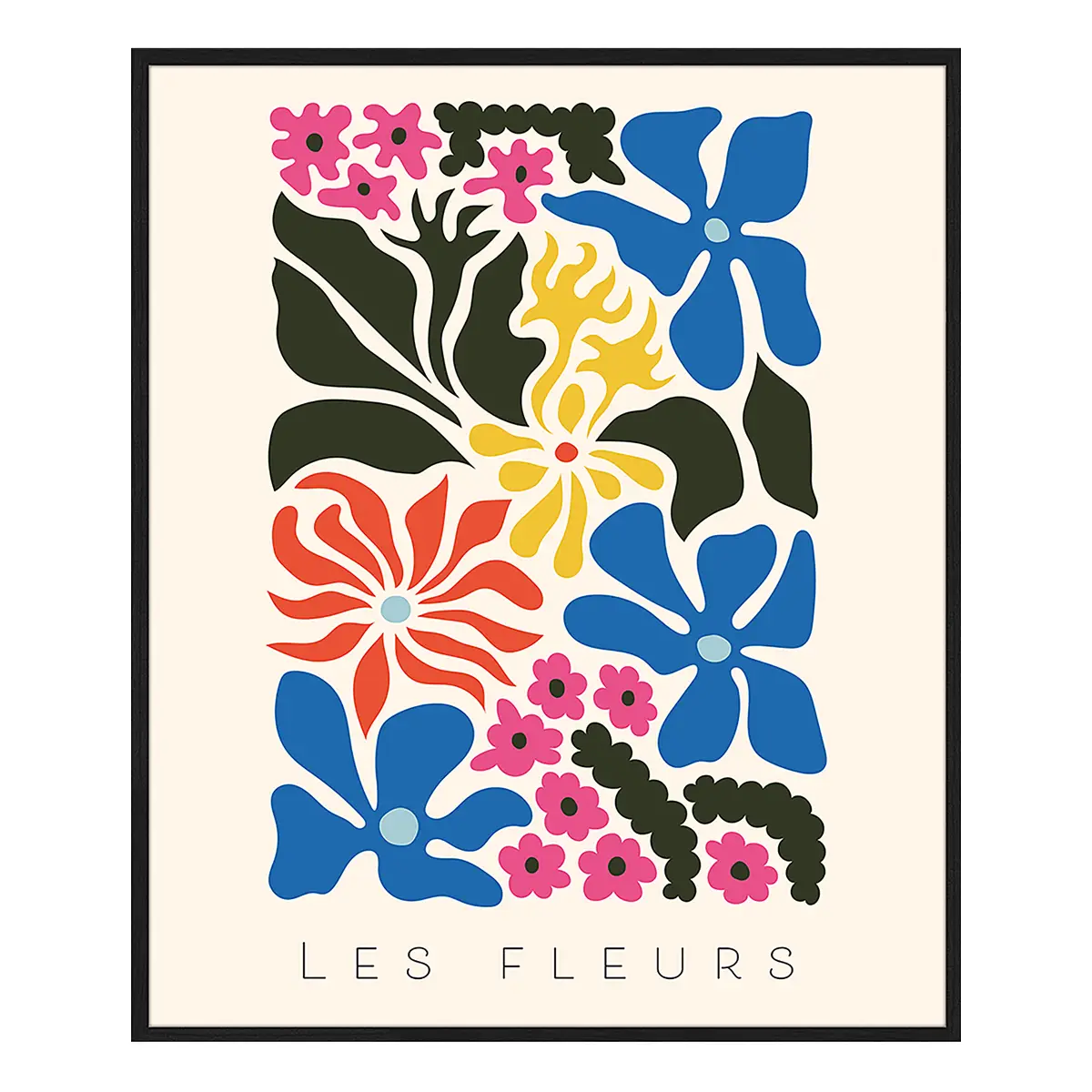 Bild Les Fleurs | Mehrfarbig