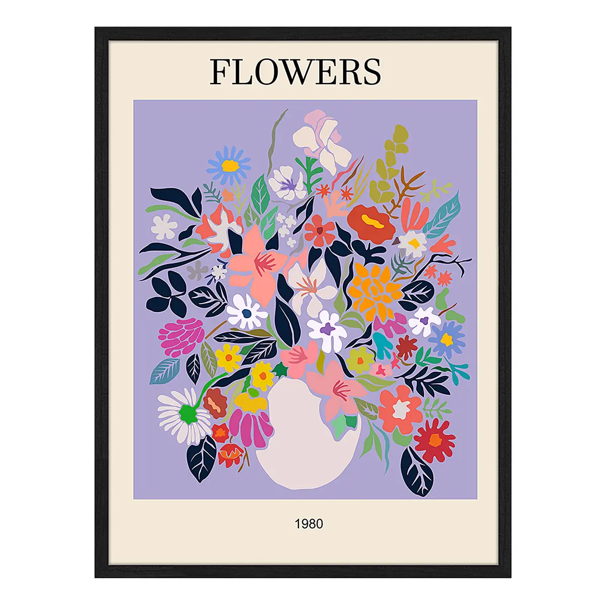 Bild Flowers Rahmen | Mehrfarbig