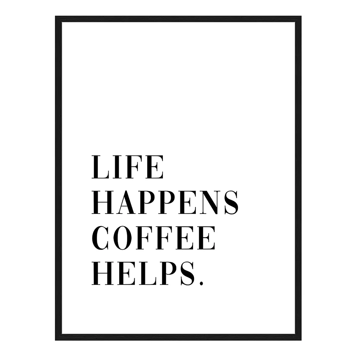 Bild Coffee Helps | Mehrfarbig