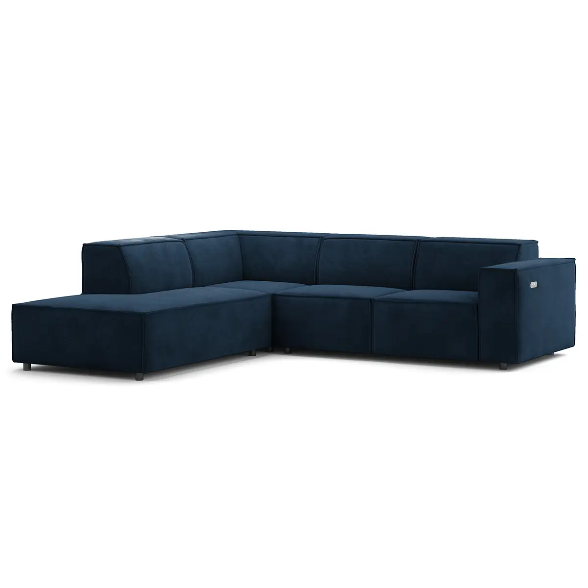 Ecksofa mit Ottomane Shyla | Blau