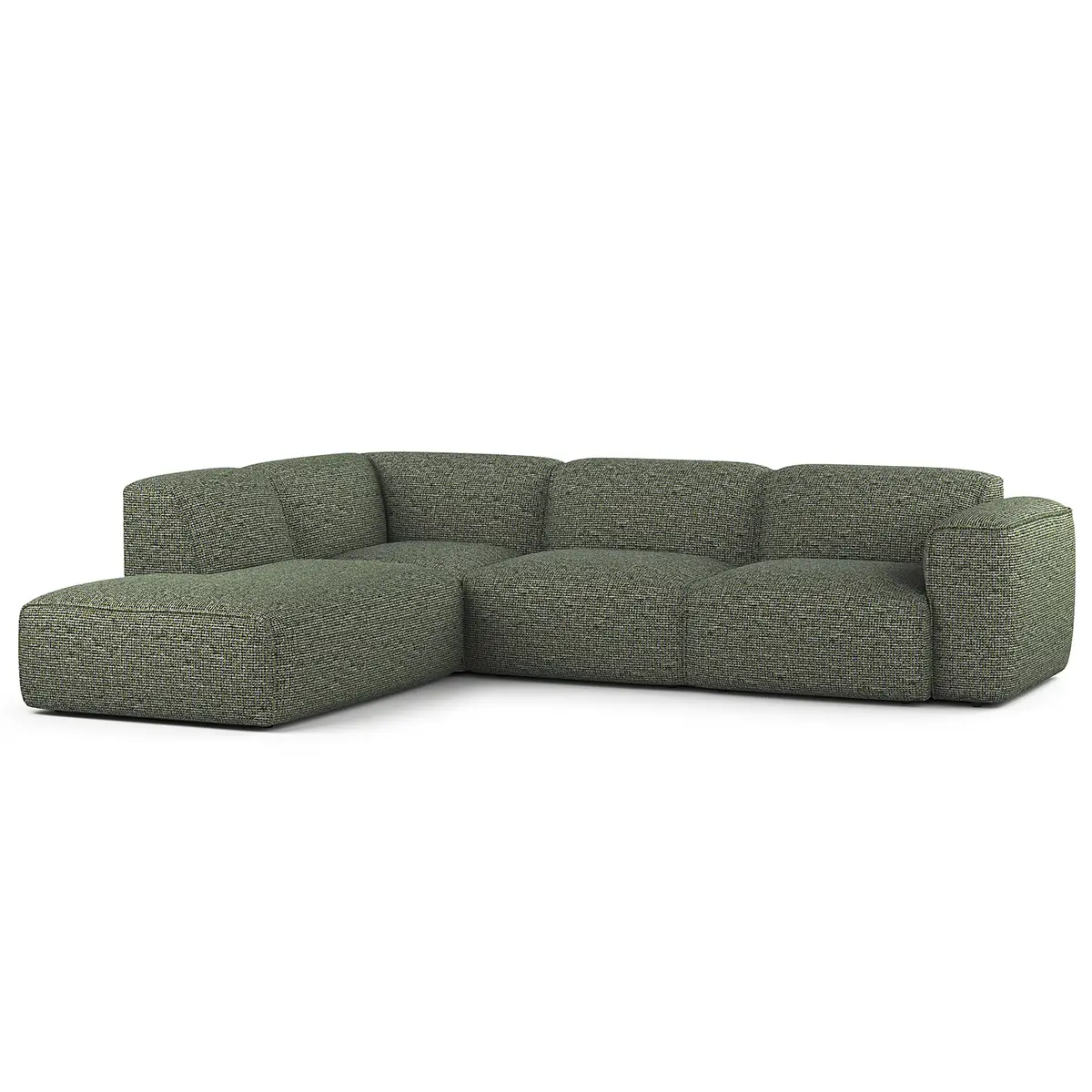 Studio Copenhagen Ecksofa 3-Sitzer mit Recamiere Enne | Grün