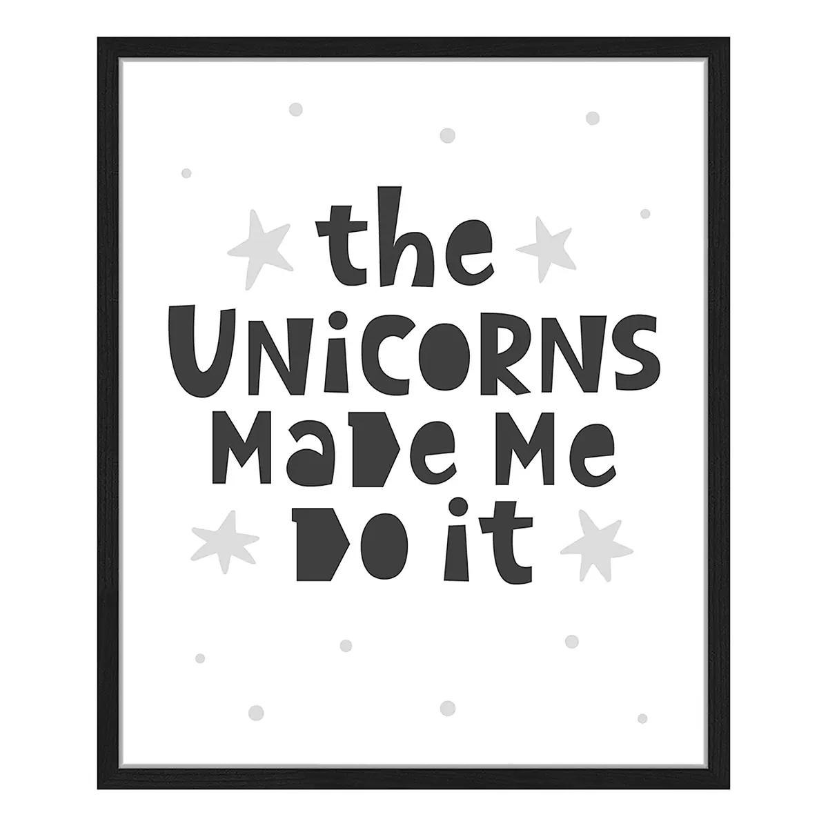 Bild Unicorns 53 x 63cm Multicolor | Mehrfarbig