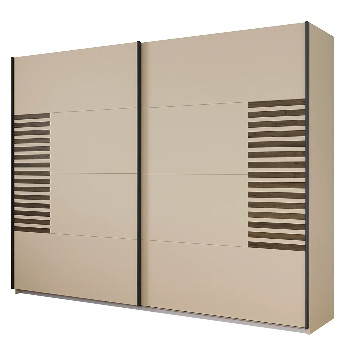 Schwebetürenschrank Barea 271cm Beige/Champagner | Beige