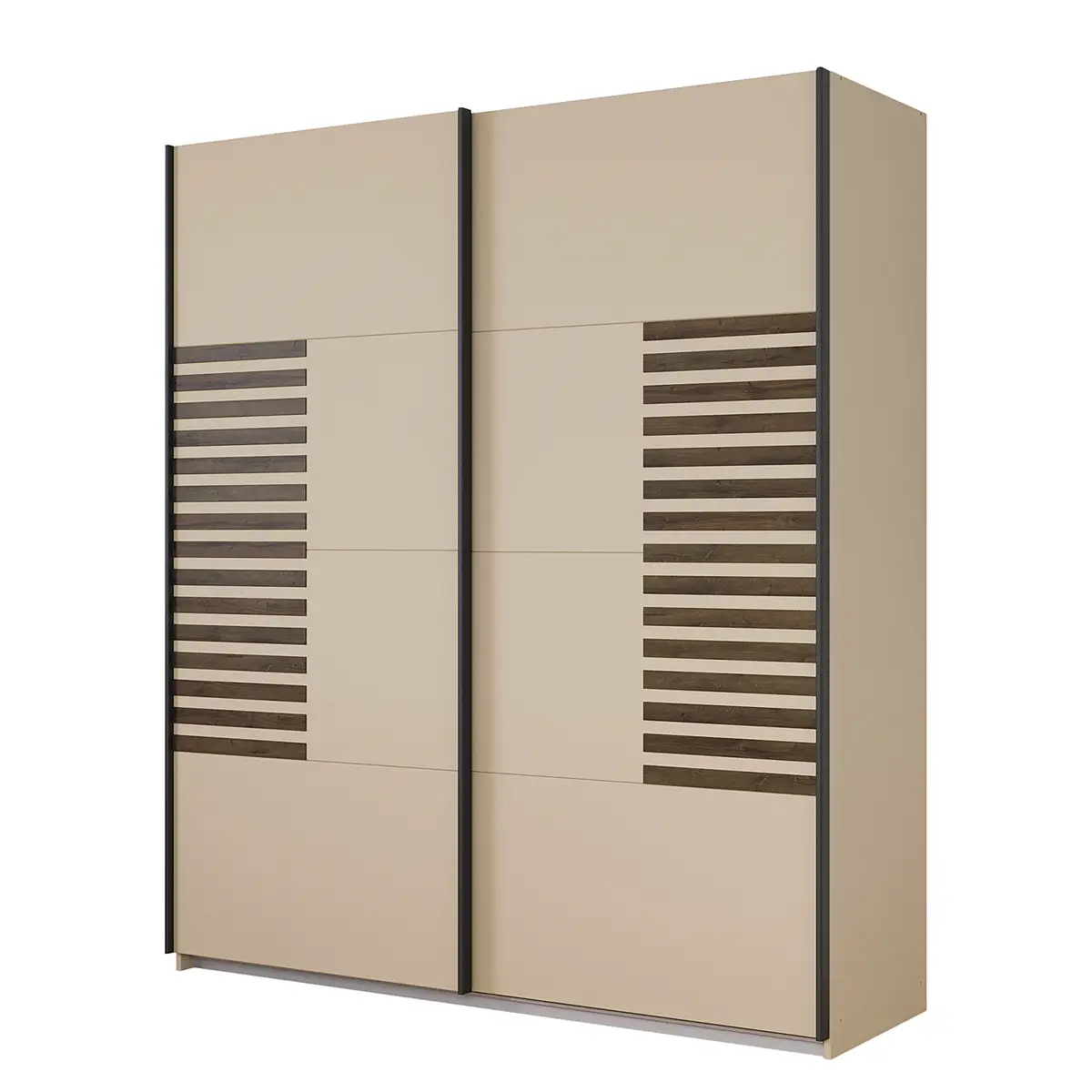 Schwebetürenschrank Barea 181cm Beige/Champagner | Beige