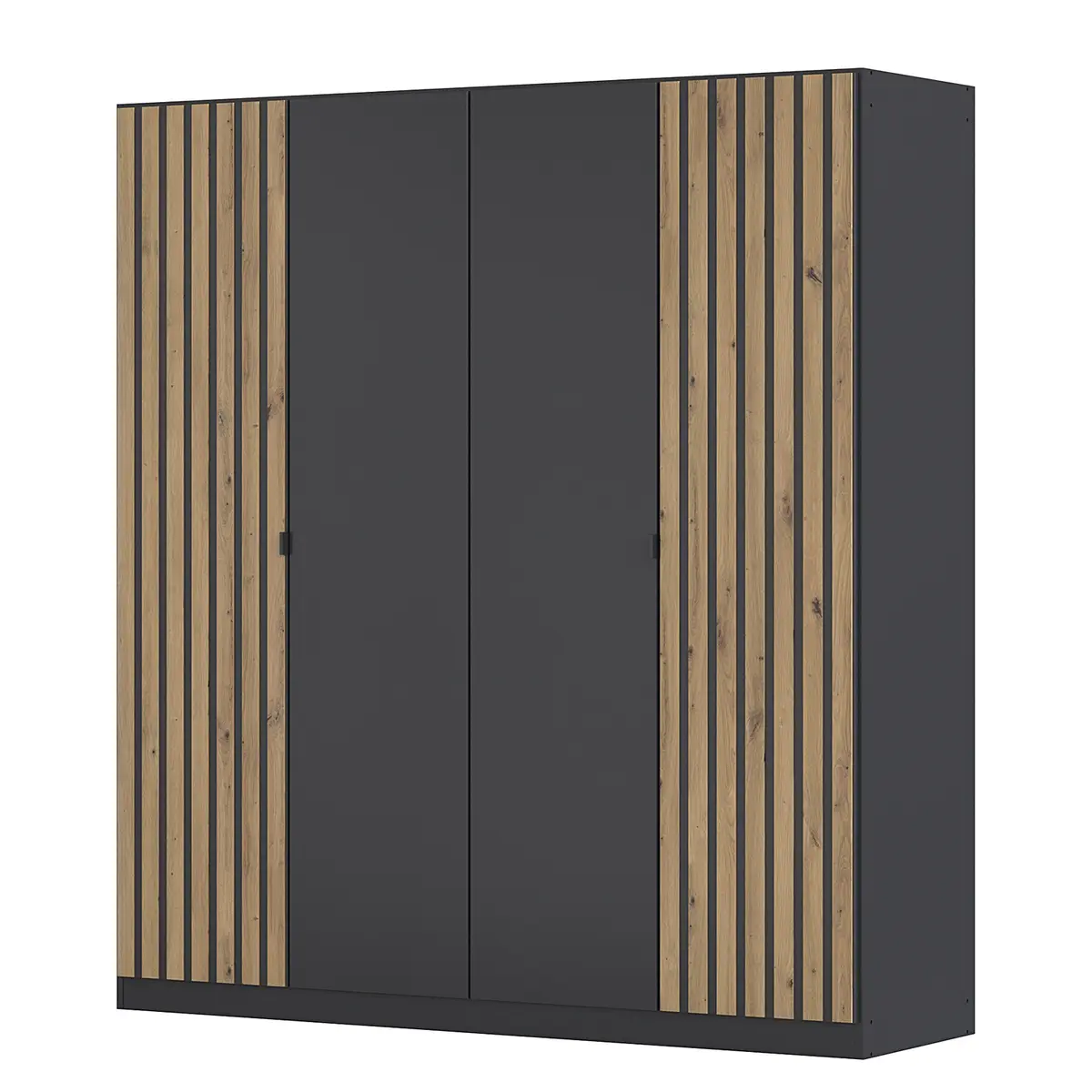 rauch Blue Drehtürenschrank Genua Typ A 181cm Grau/Graumetallic ohne